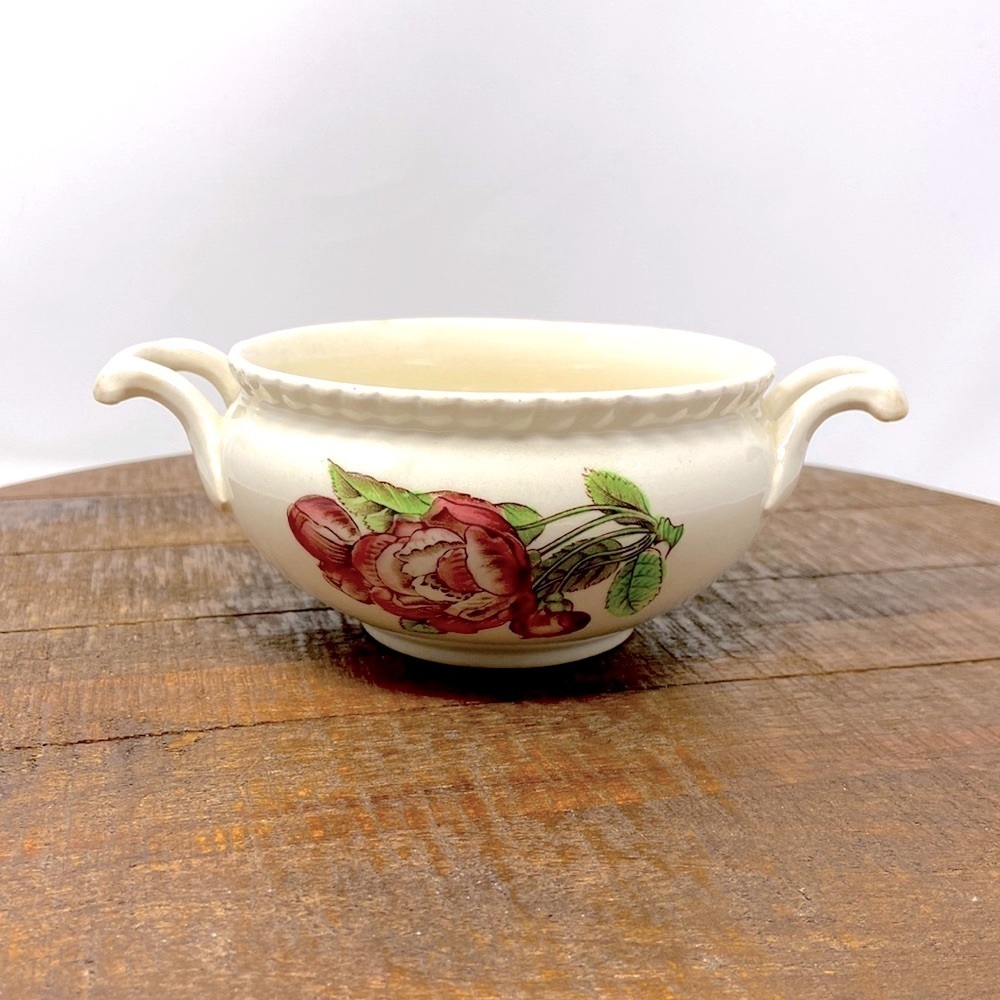 Old Flower Prints by JOHNSON BROTHERS. Sugar Bowl. England